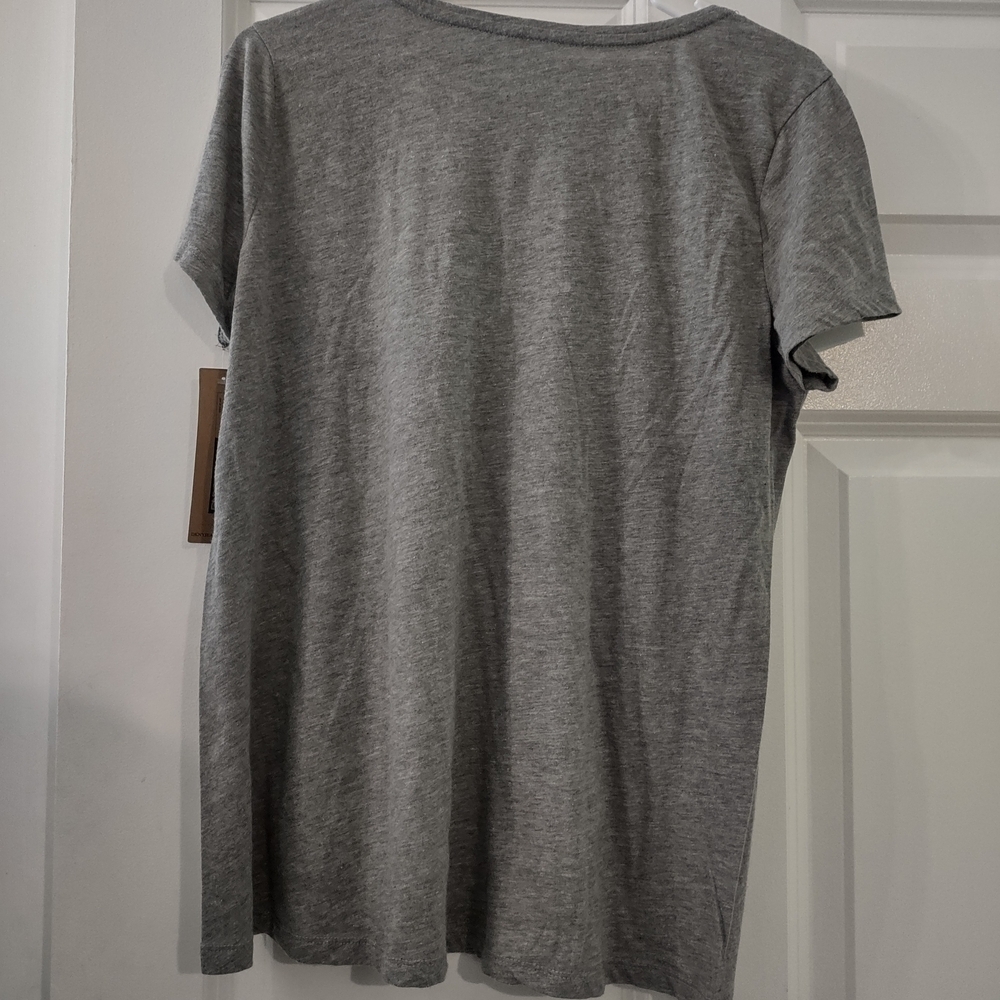 DKNY Gray Pink Graphic Relaxed Tee - Picture 2 of 5